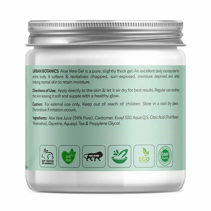 Urban Botanics Natural Care Pure Aloe Vera Gel - 200 gm