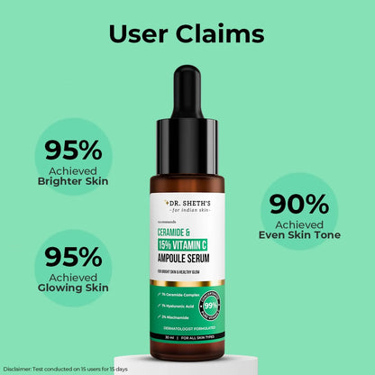 Dr. Sheth's Ceramide & 15% Vitamin C Ampoule Serum