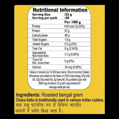 Patanjali Chana Sattu - 500 gm