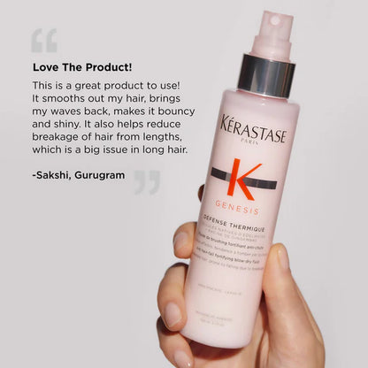 Kerastase Genesis Defense Heat Protection & Blow-Dry Hair Spray Minimises Breakage - 150 ml