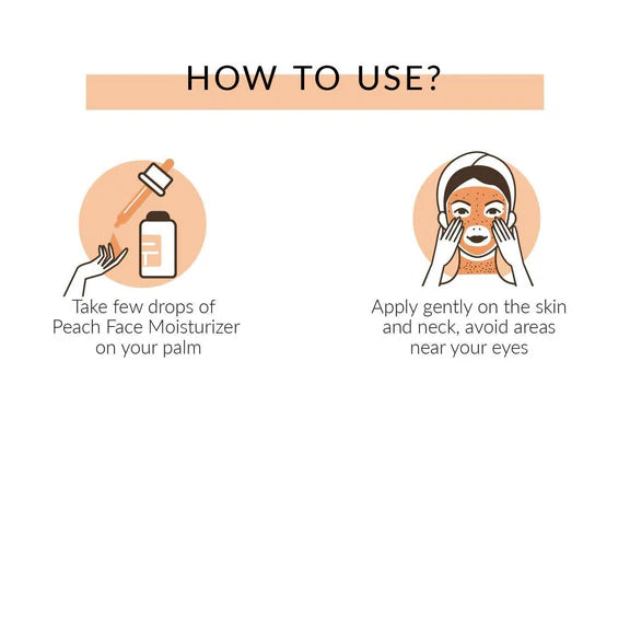 Kaina Peach Face Moisturizer - 200 ml