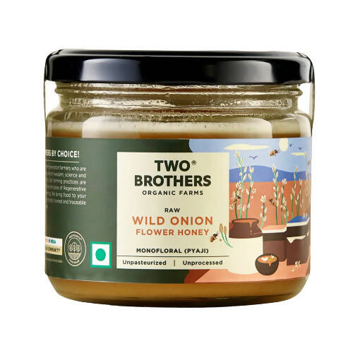 Two Brothers Organic Farms Wild Onion Flower (Pyaji) Honey, Raw Mono-Floral