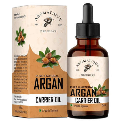 Aromatique Moroccan Argan Oil For Hair Growth & Skin - 15 ml