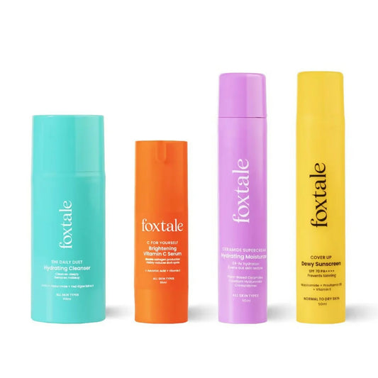 Foxtale CSMS (Cleanser, Serum, Moisturizer, Sunscreen) Flawless Skin
