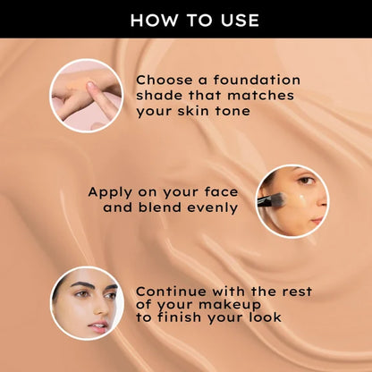 Faces Canada Flawless Matte Foundation - Caramel Natural 023 - 30 ml