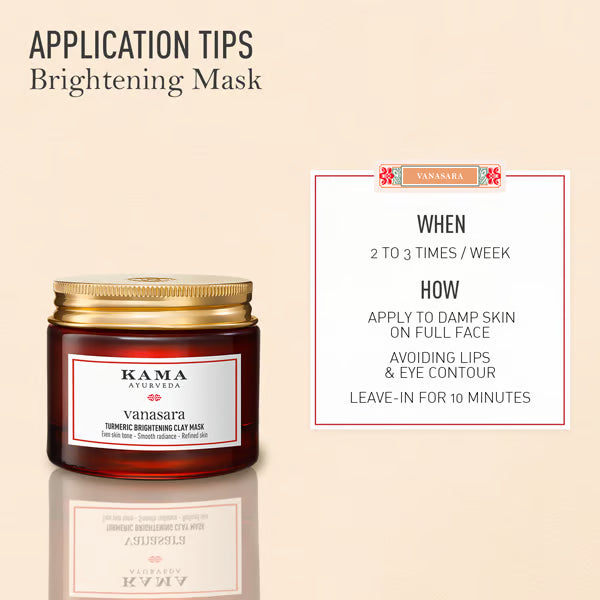 Kama Ayurveda Vanasara Turmeric Brightening Clay Mask