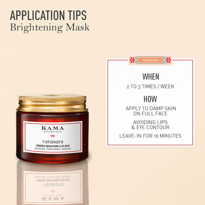 Kama Ayurveda Vanasara Turmeric Brightening Clay Mask