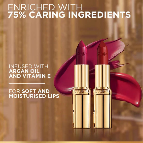 L'Oreal Paris Color Riche Satin Lipstick - 124 S'il Vous Plait - 4.3 gm