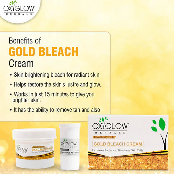 Oxyglow Herbals Gold Bleach Cream - 50 gm