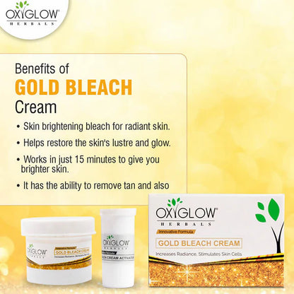 Oxyglow Herbals Gold Bleach Cream - 50 gm