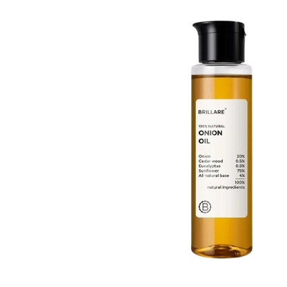 Brillare Onion Hair Oil with the Goodness Of Cedar Wood & Sunflower Oil - 100 ml