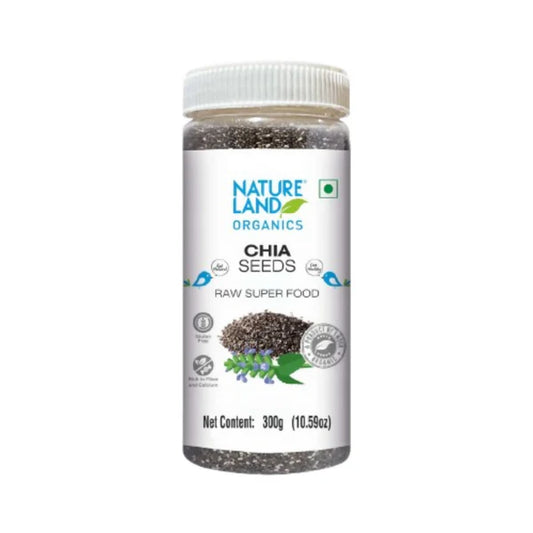 Nature Land Organics Edible Chia Seeds - 300 gm