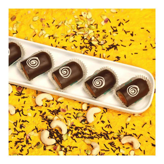 Olive Mithai Kaju Chocolate Roll