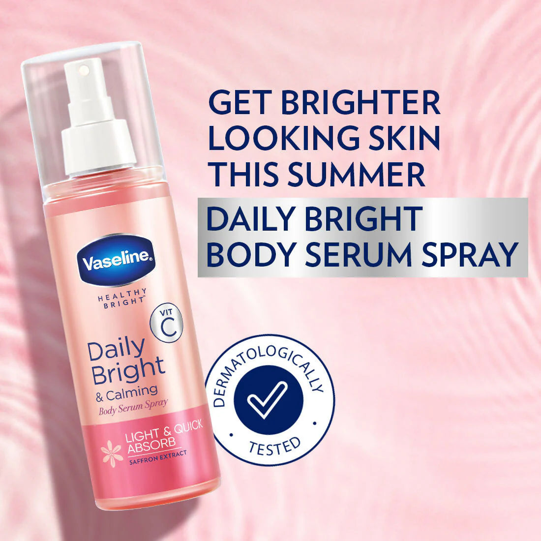 Vaseline Daily Bright & Calming Body Serum Spray