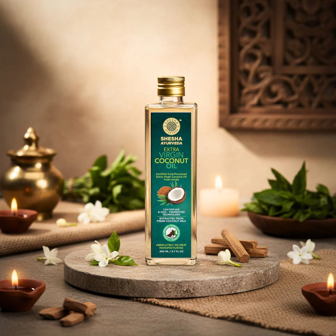 Extra Virgin Coconut Oil - 100% Pure Cold Processed from Kerala | Hair, Skin & Baby Care