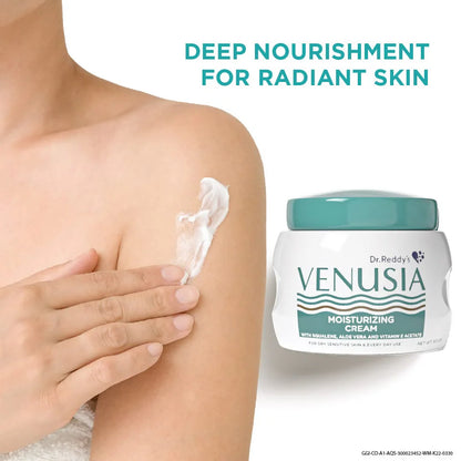 Dr. Reddy's Venusia Moisturizing Cream body & Face Cream For Dry To Very Dry Skin - 100 gm
