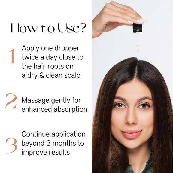 Nourish Mantra Anti-Greying Hair Serum With Rice Water & Arcolys to Stop Premature Hair Greying - 50 ml