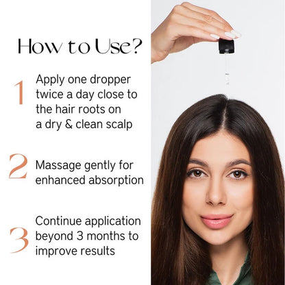 Nourish Mantra Anti-Greying Hair Serum With Rice Water & Arcolys to Stop Premature Hair Greying - 50 ml