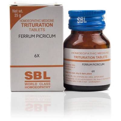 SBL Homeopathy Ferrum Picricum Trituration Tablet -3X