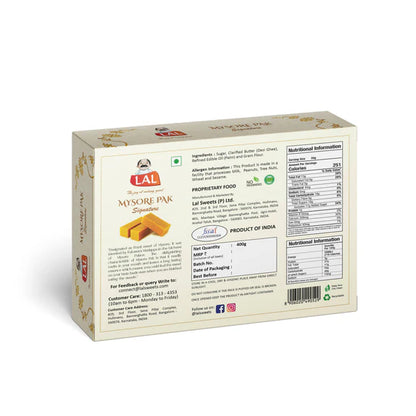 Lal Sweets Mysore Pak Signature - 400 gm