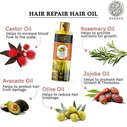 Buddha Natural Hair Repair Treatment Oil - 150 ml