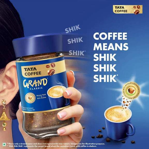 Tata Coffee Grand Classic Instant Coffee Pouch - 200 gm