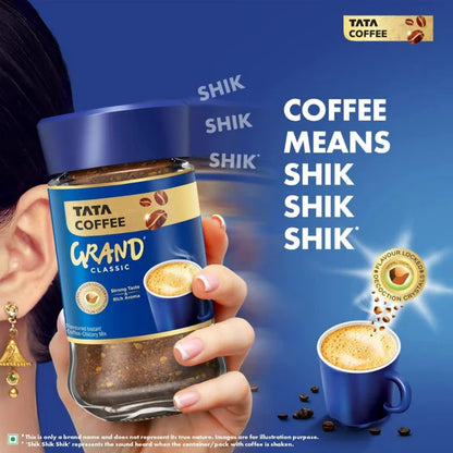 Tata Coffee Grand Classic Instant Coffee Pouch - 200 gm
