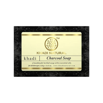 Khadi Natural Charcoal Handmade Soap - 125 gm