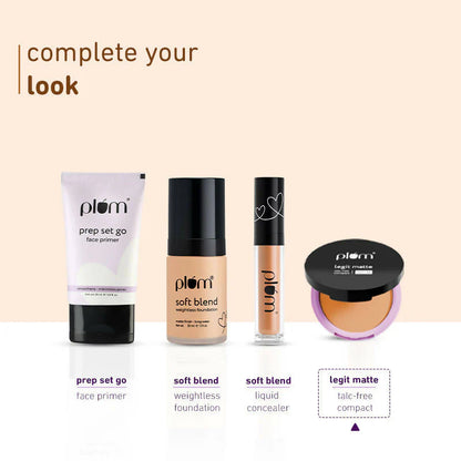 Plum Legit Matte Talc-Free Compact With SPF15 - Pinched Blush - 115P - 9 gm