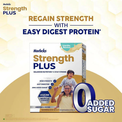 Horlicks Strength Plus - Vanilla Flavor - 350 gm
