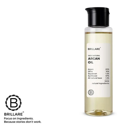 Brillare Argan Hair Oil with the Goodness of Olive oil & Sunflower Oil - 100 ml