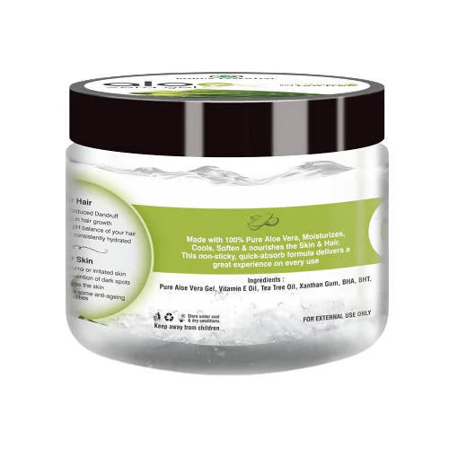 Korus Essential Pure Aloe Vera Gel with Tea Tree and Vitamin E - 200 gm