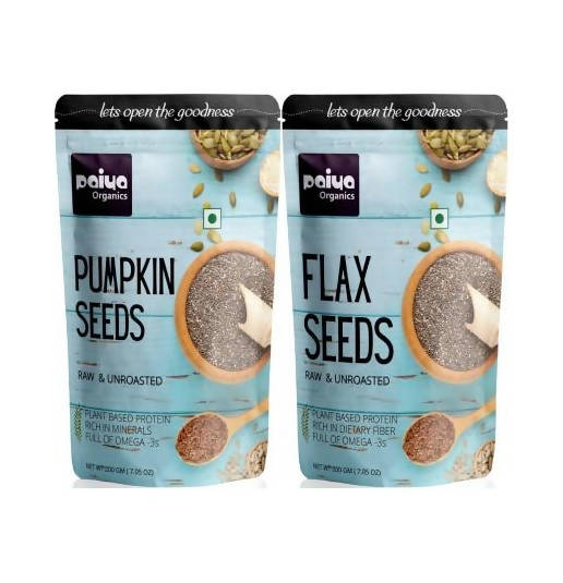 Paiya Organics Pumpkin Seeds + Flax Seeds Combo - Combo