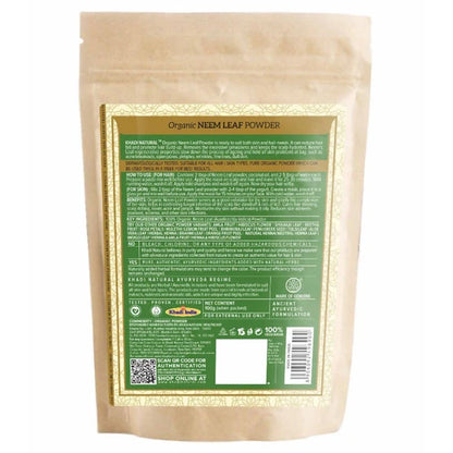 Khadi Natural Organic Neem Leaf Powder - 100 gm