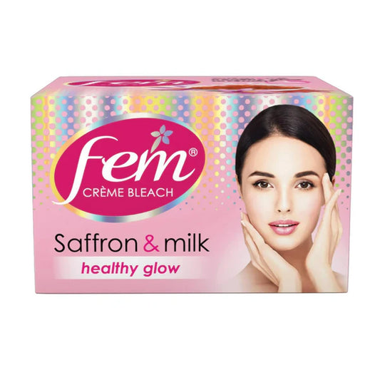 Fem Fairness (Saffron & Milk) Creme Bleach - 24 gm