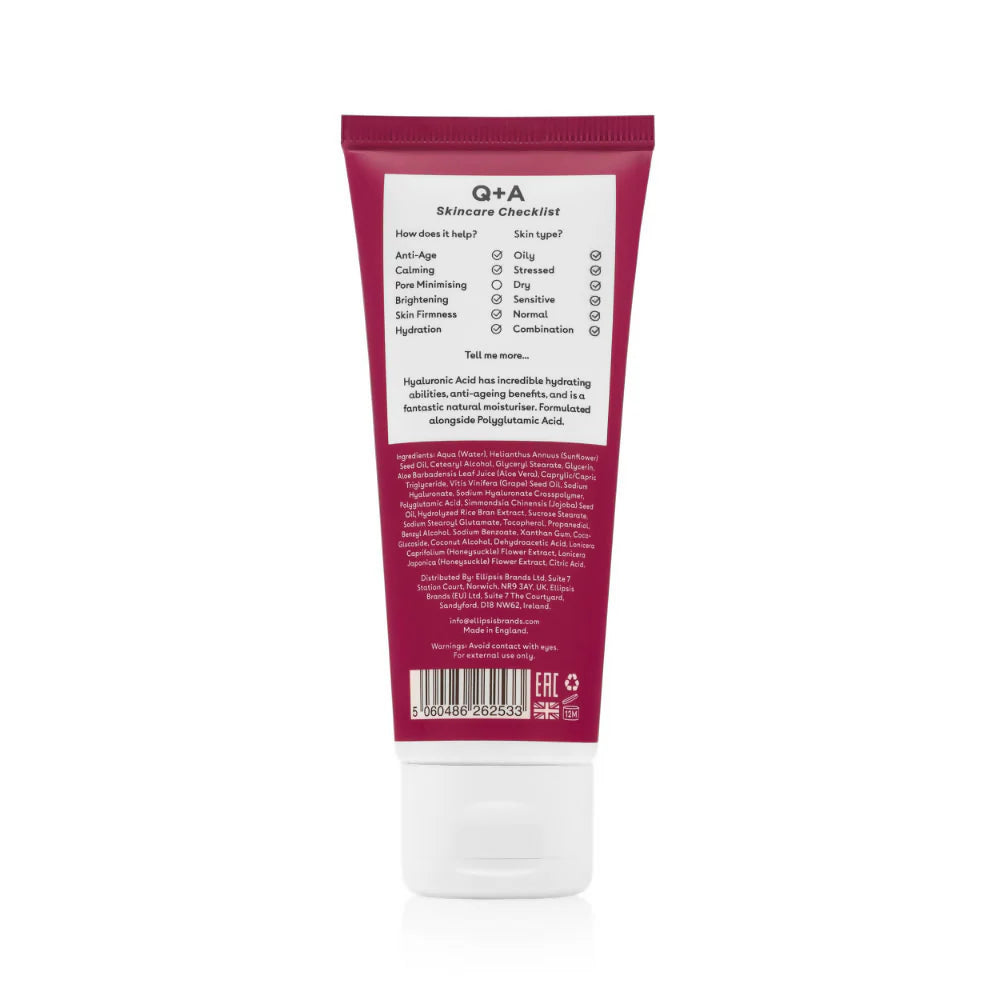 Q+A Hyaluronic Acid Daily Moisturiser - 75 ml