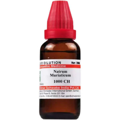 Dr. Willmar Schwabe India Natrum Muriaticum Dilution -30 ml