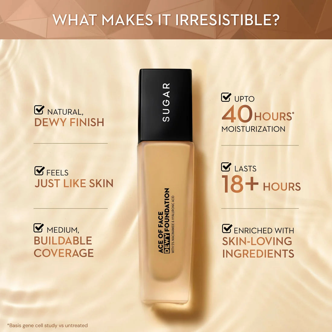 Sugar Ace Of Face Dewy Foundation - 20 Galao - 30 ml
