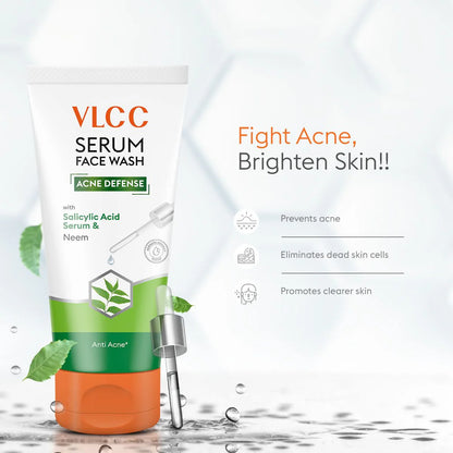 VLCC Acne Defense Serum Face Wash with Salicylic Acid Serum & Neem
