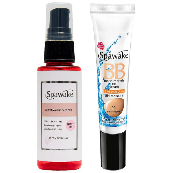 Spawake Makeup mist with Vitamin B6 + Natural Glow BB Cream Combo - combo