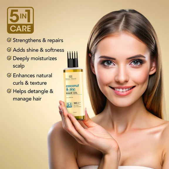 Botanic Hearth Coconut & Zinc Hair Oil - 150 ml
