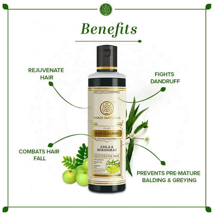 Khadi Natural Amla & Bhringraj Hair Cleanser - 210 ml