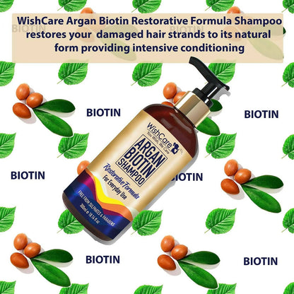 Wishcare Argan Oil Biotin Shampoo - 300 ml