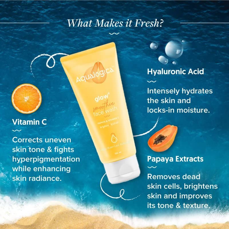 Aqualogica Glow+ Smoothie Face Wash - 100 ml