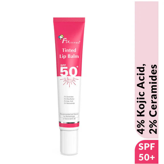 Fixderma 4% Kojic Acid Tinted Lip Balm SPF 50+ - 15 ml