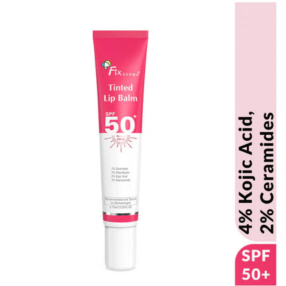 Fixderma 4% Kojic Acid Tinted Lip Balm SPF 50+ - 15 ml