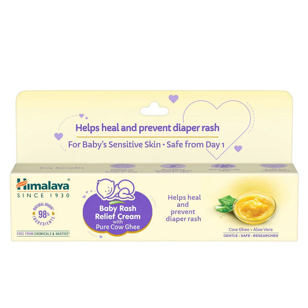 Himalaya Herbals Baby Rash Relief Cream with Pure Cow Ghee - 20 gm