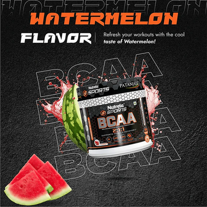 Patanjali Nutrela Sports BCAA Powder (Watermelon Flavour) - 300 gm