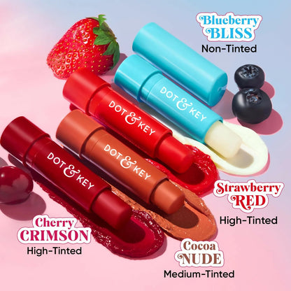 Dot & Key Barrier Repair Hydrating Lip Balm SPF 50 With Ceramides & Peptides Blueberry Bliss - 4.5 gm