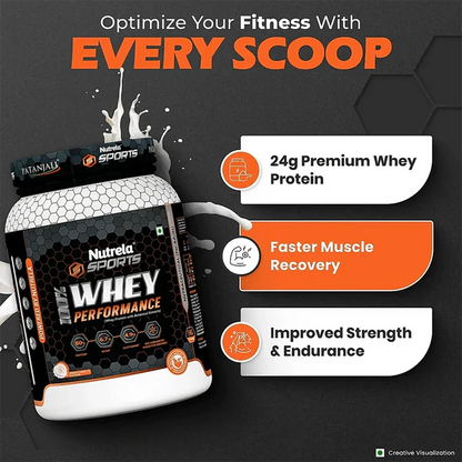 Patanjali Nutrela Sports Whey Performance (Fvic) - 1 kg